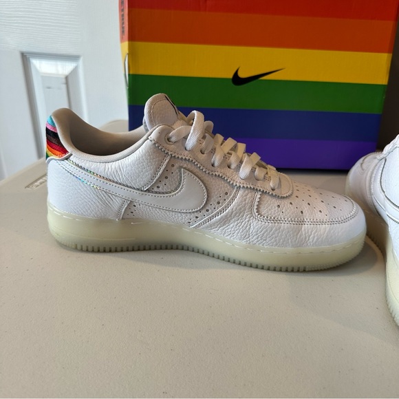 Nike Air Force 1 Low Be True in White/Multi-Color - Picture 8 of 14